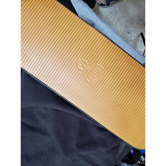 Fatboy Bag Mens Medium M Black Metallic Soul Canvas Adjustable Strap Zipper Tote - Picture 14 of 14